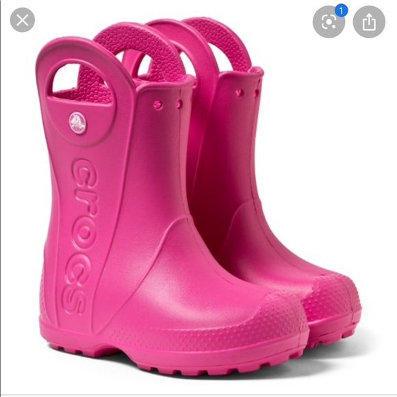 11 10 Crocs Bump It Rain BootsToddler Boys Blue size 9